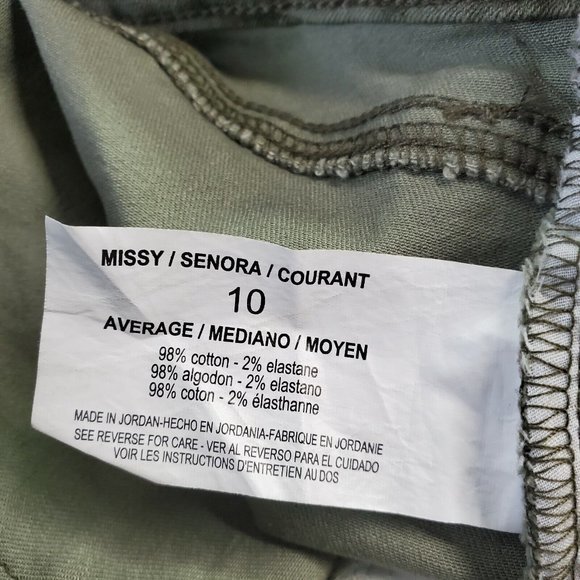 Gloria Vanderbilt Comfort Curvy Skinny Jeans‎ Willow Green Camo 10 - Picture 10 of 10